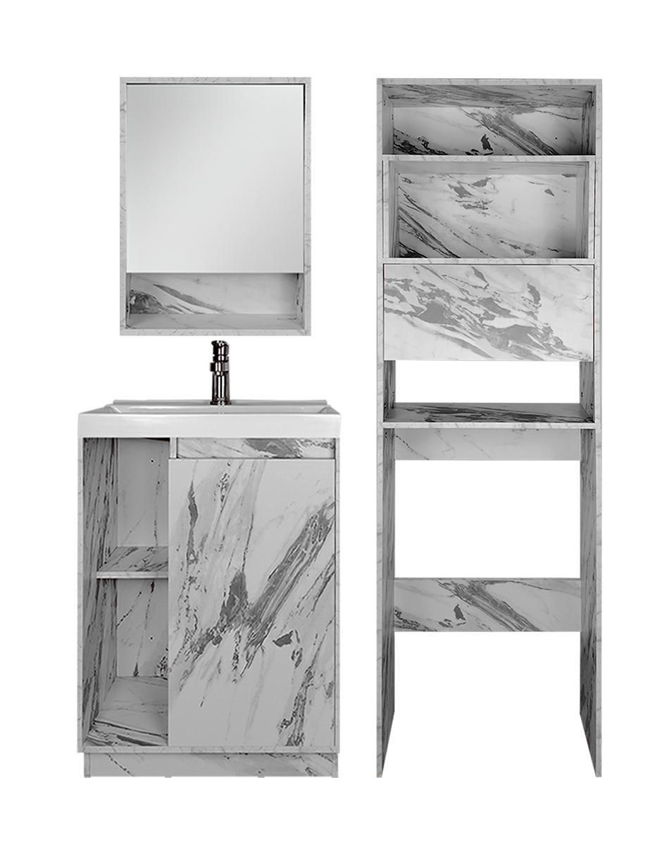 Mueble para baño Barcelona de melamina armable