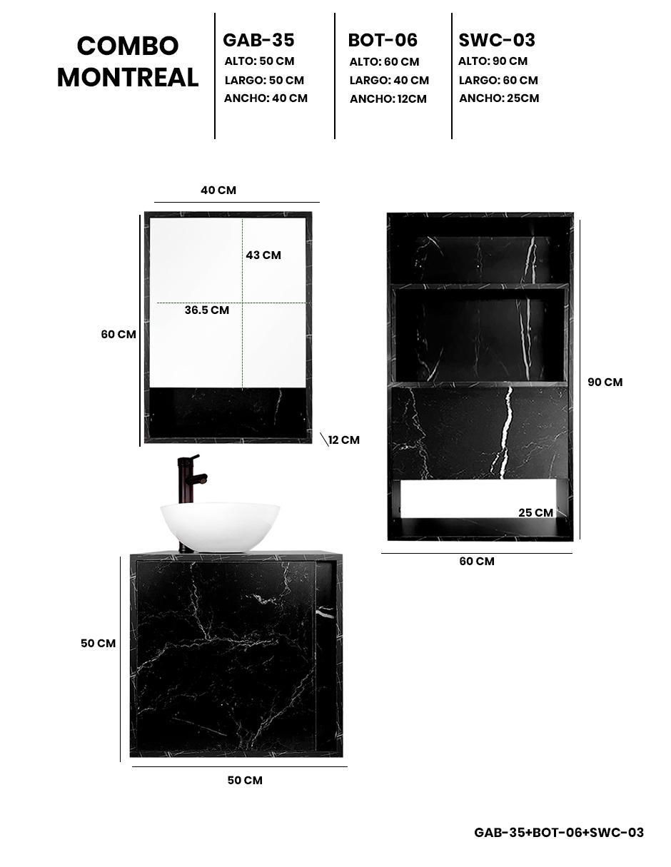 Mueble para baño decomobil montreal melamina