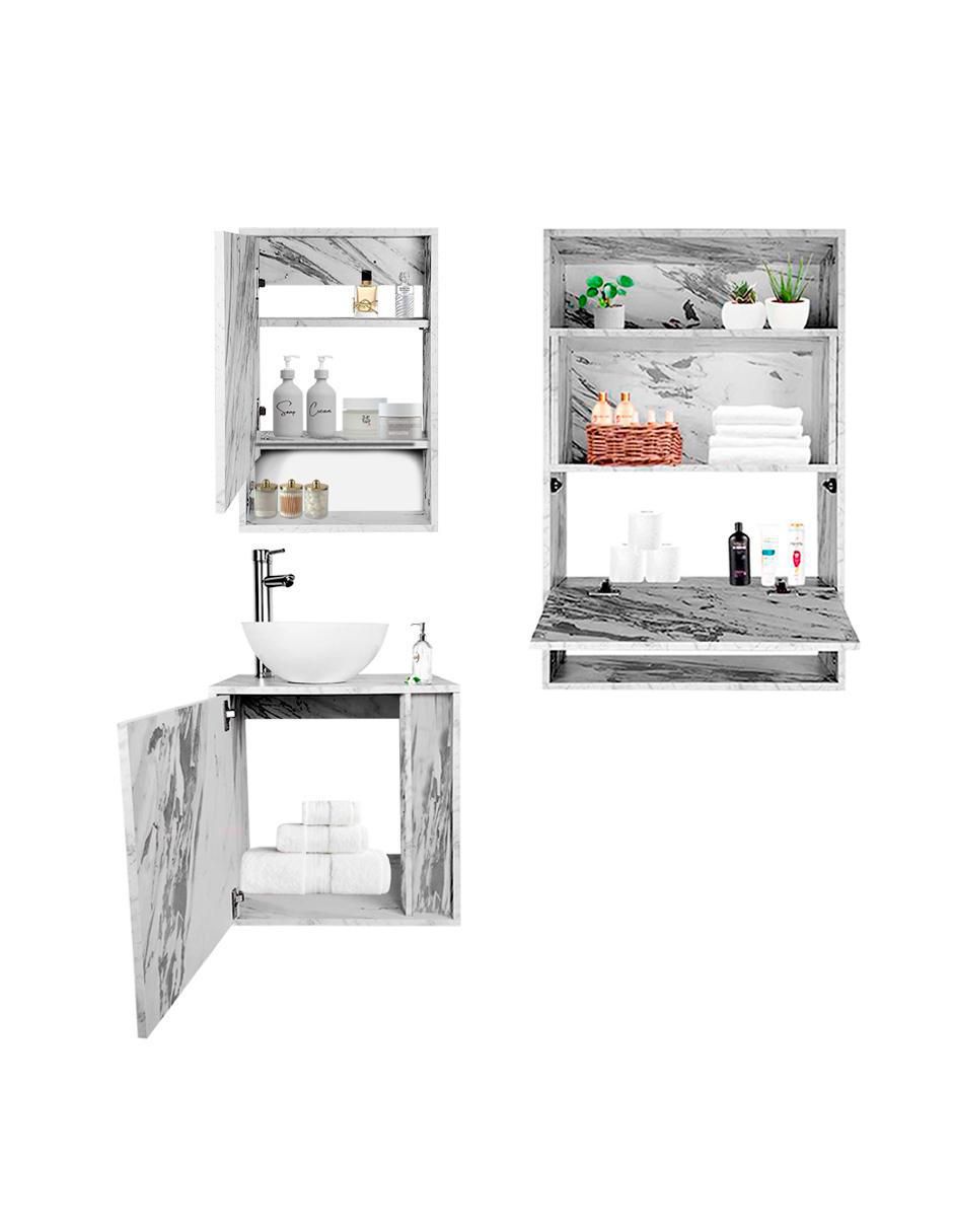 Mueble para baño Montreal de melamina armable 3