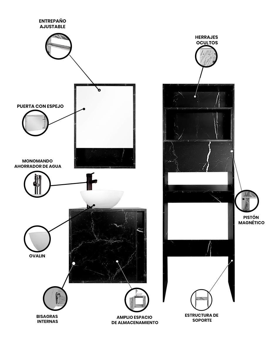 Mueble para baño decomobil merida melamina