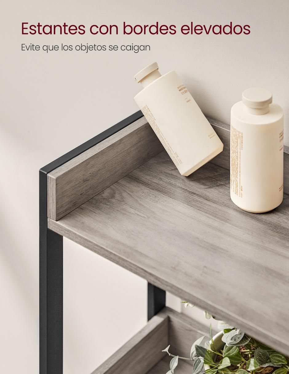 Repisa armable Barnet de madera con metal 3
