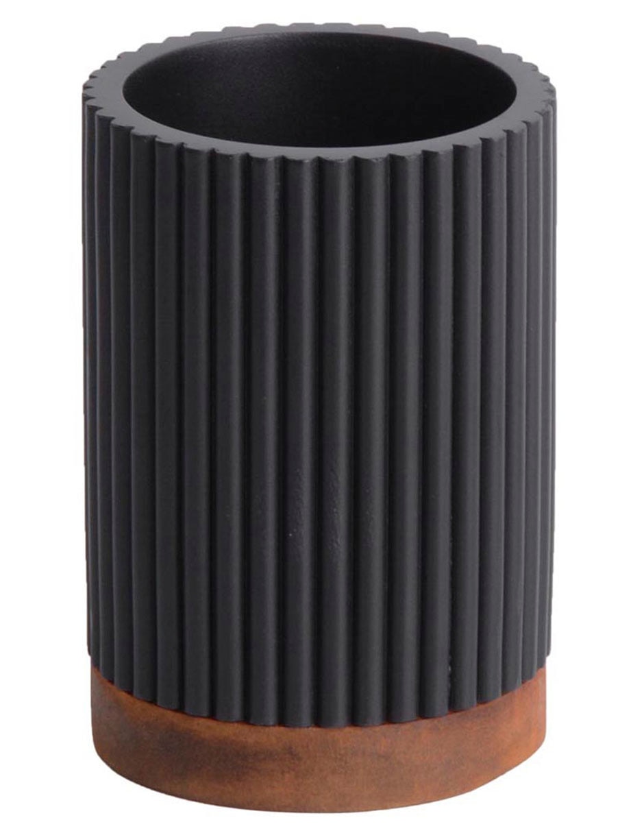 Vaso de baño Stripes de madera
