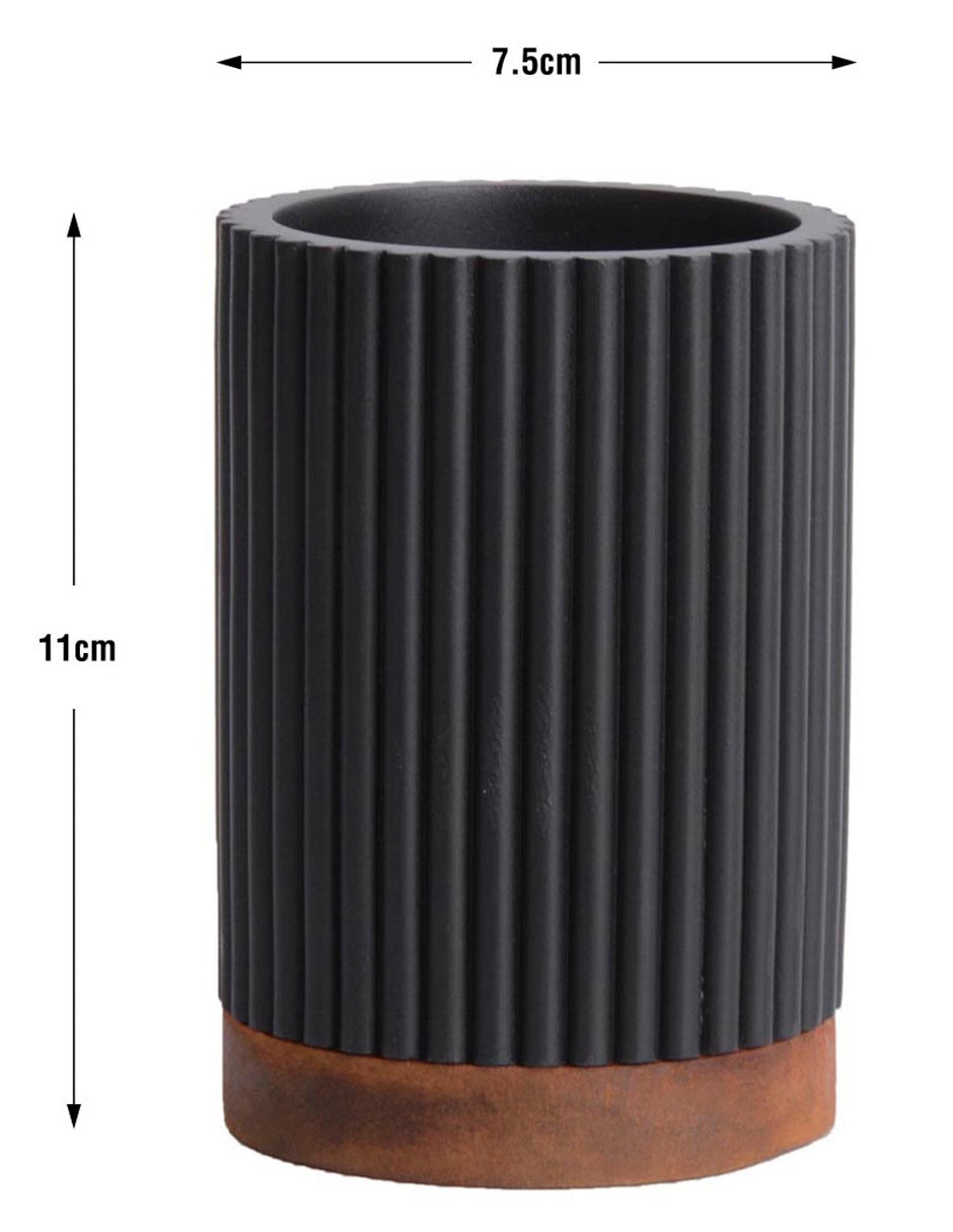VASO STRIPES, M HAUS, NEGRO