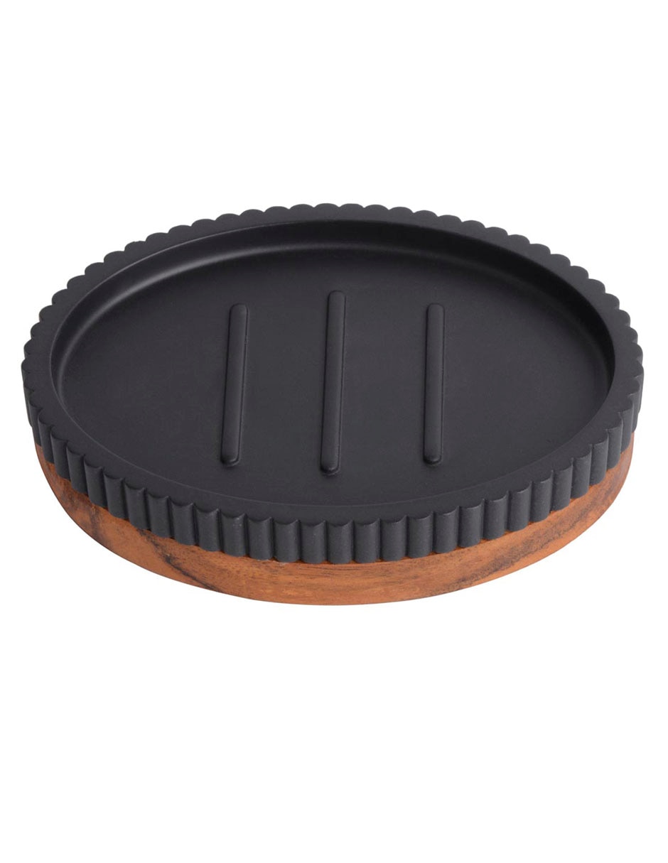 Jabonera Stripes de madera