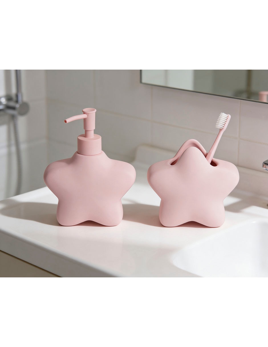 Juego de accesorios para baño Stars de cerámica 2 piezas 4