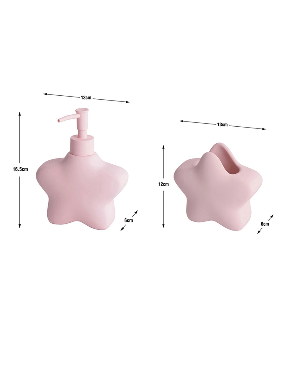 Juego de accesorios para baño Stars de cerámica 2 piezas 5