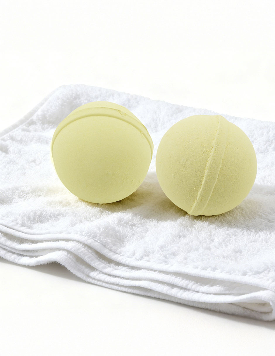 Bombas de baño efervescentes aroma a limón 2