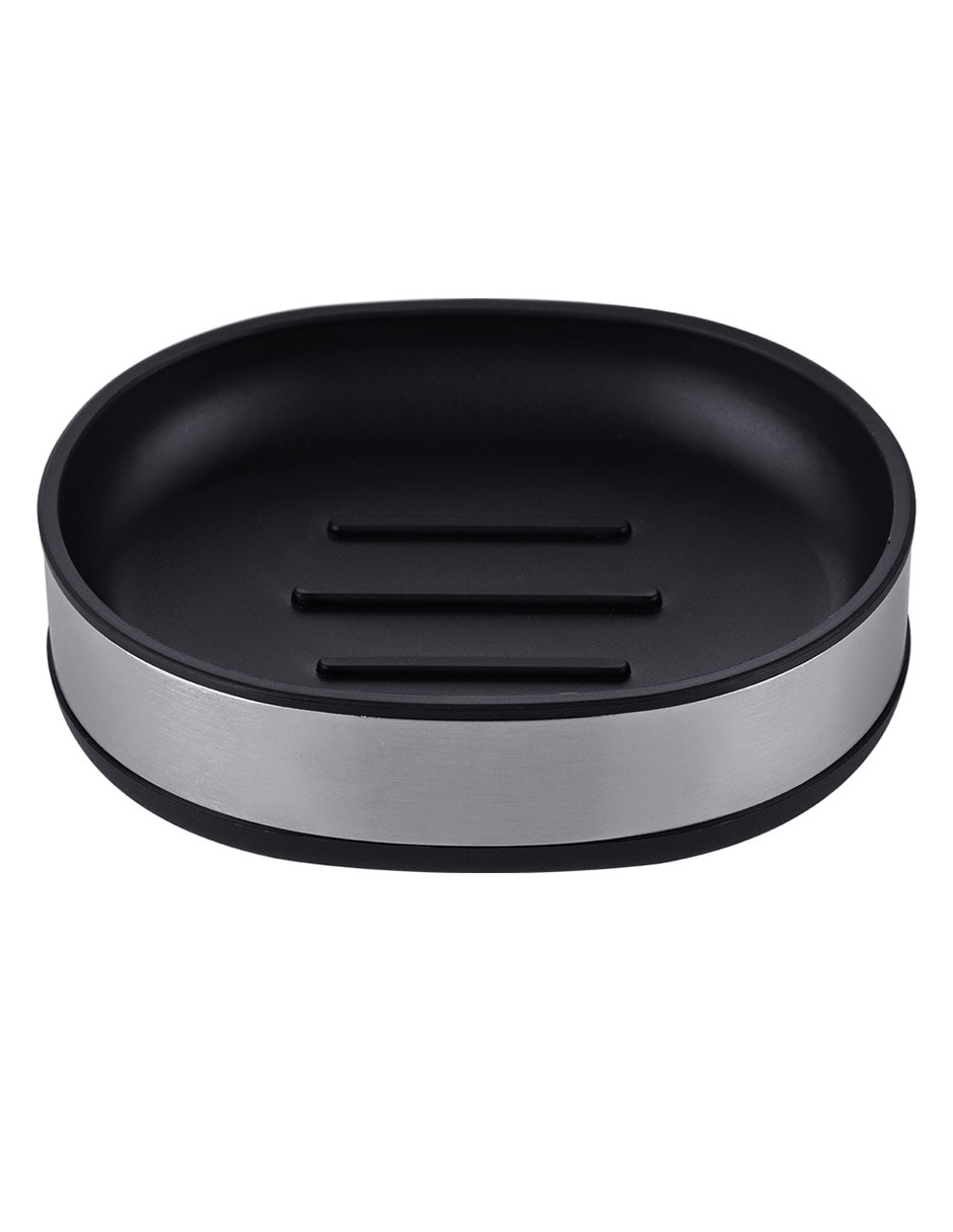 Jabonera Silver de acero inoxidable