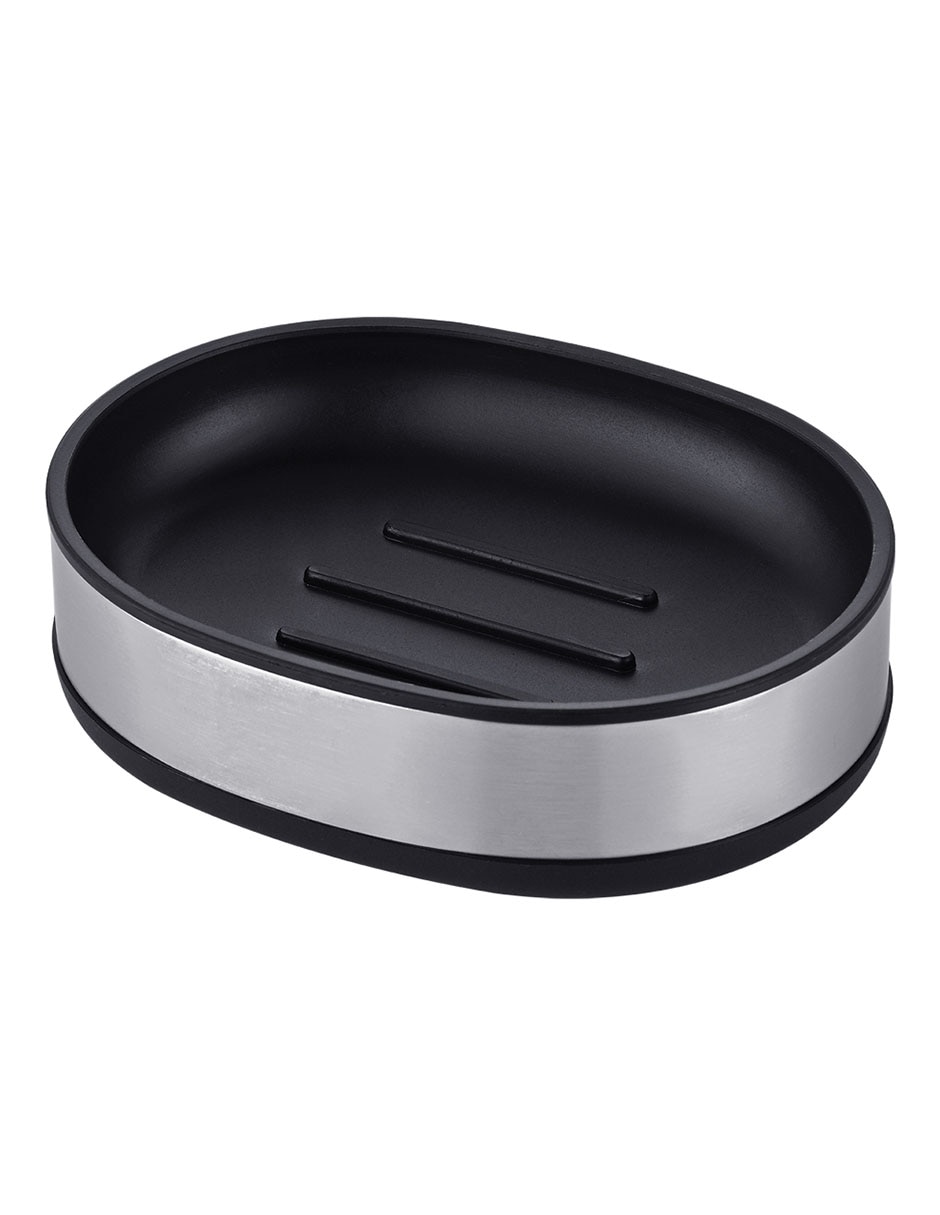 Jabonera Silver de acero inoxidable 2