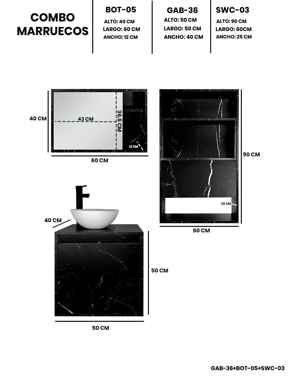 Mueble para baño decomobil marruecos melamina