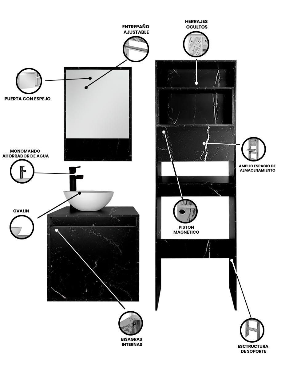 Mueble para baño decomobil casablanca melamina