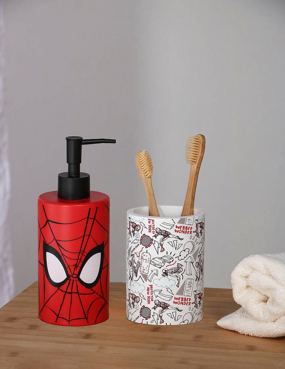 Juego de accesorios para baño Spiderman 2 piezas 8