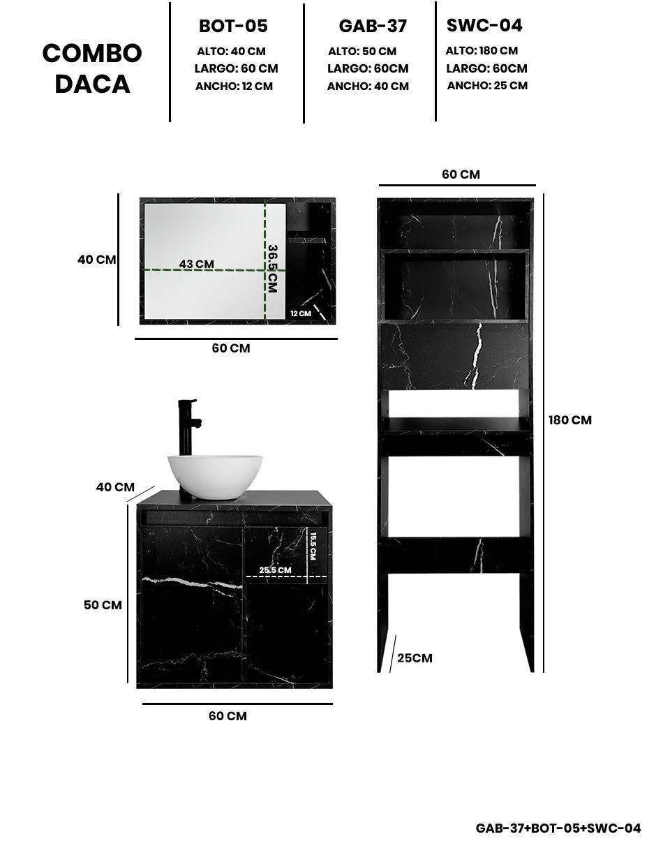 Mueble para baño Decomobil Daca melamina