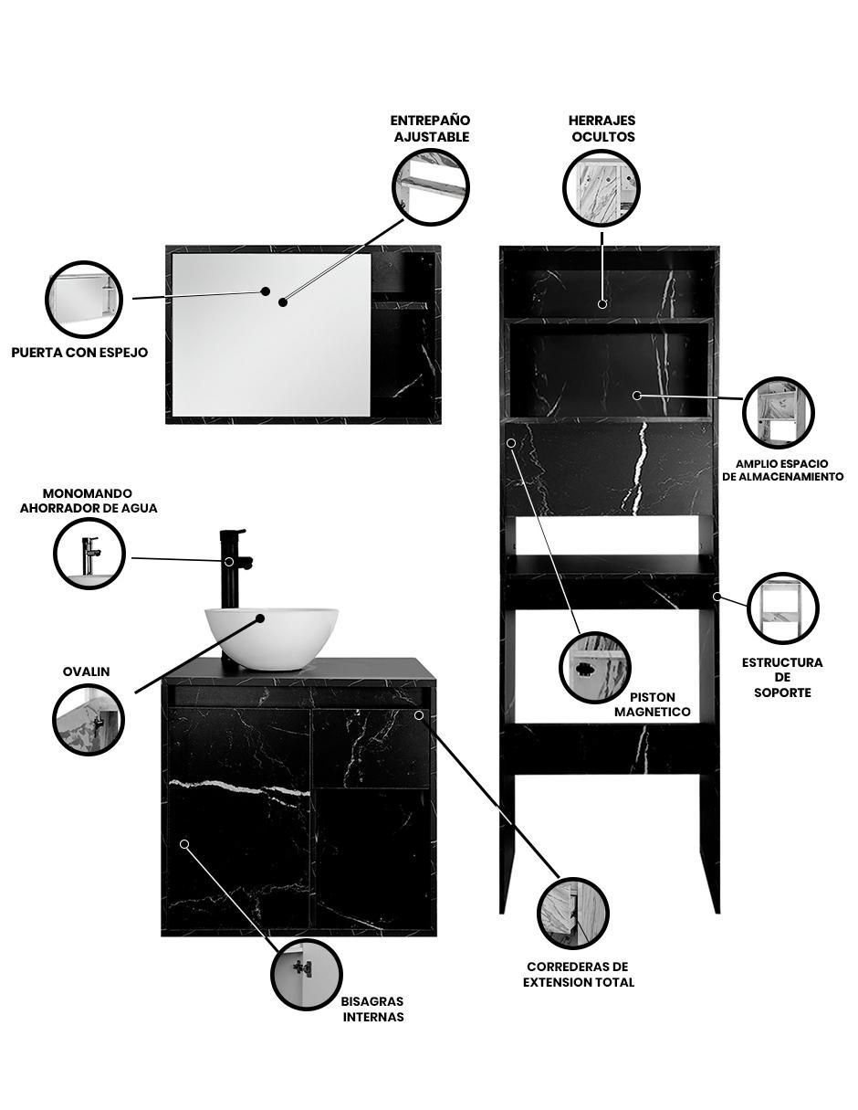 Mueble para baño Decomobil Daca melamina