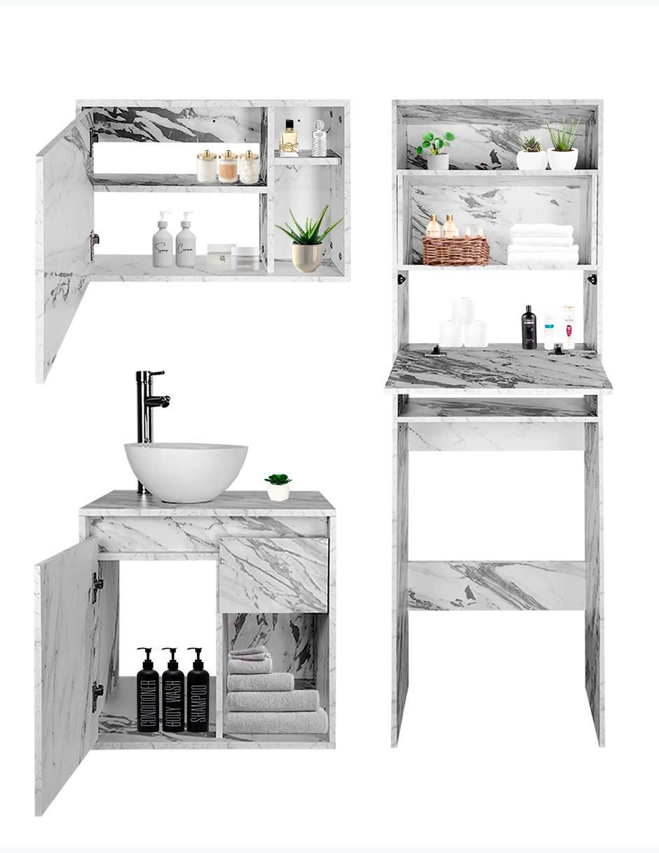Mueble para baño Daca de melamina 2