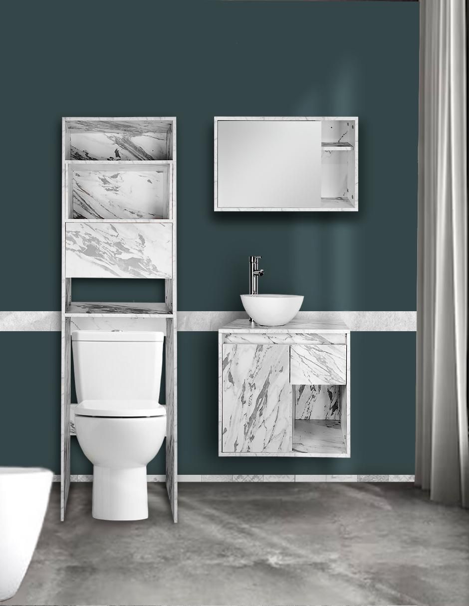 Mueble para baño Daca de melamina 3