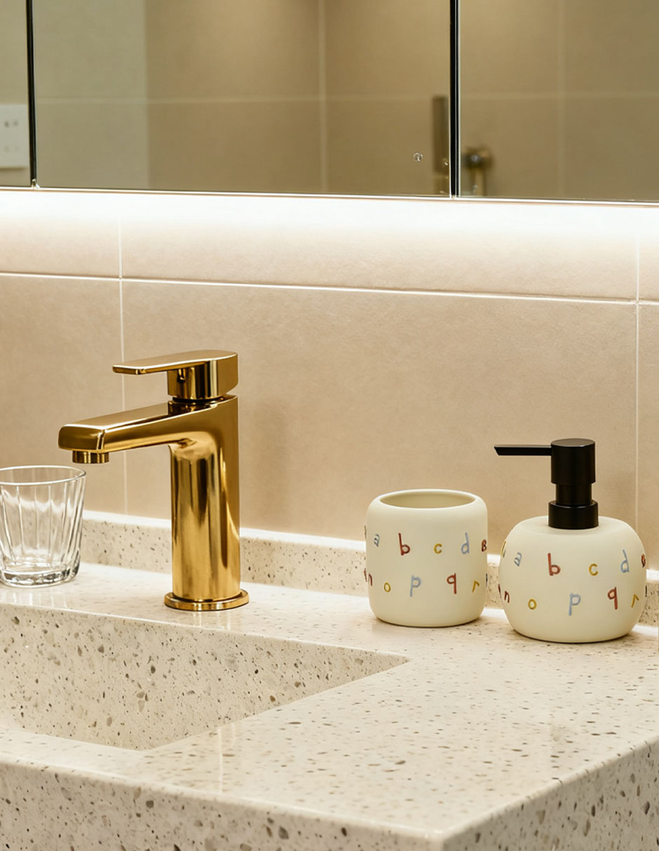 Juego de accesorios para baño Abcd 2 piezas 6