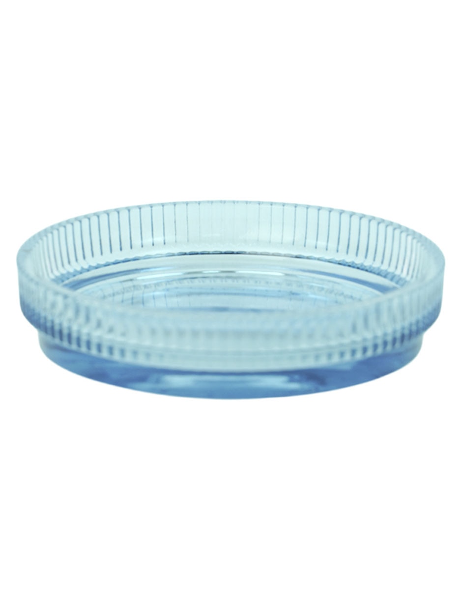 Jabonera Ribbed de vidrio 2