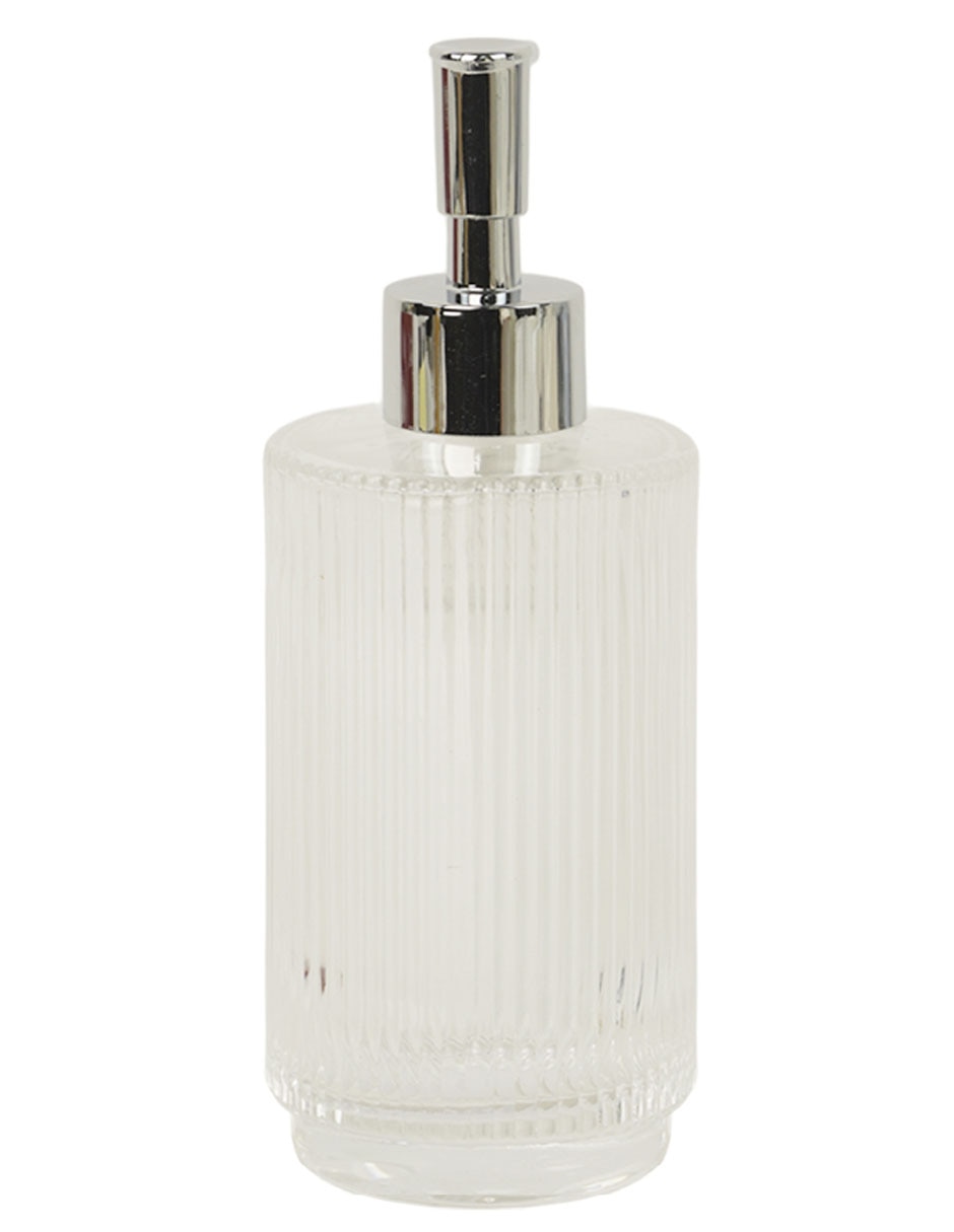 Dosificador jabon Ribbed de vidrio 2