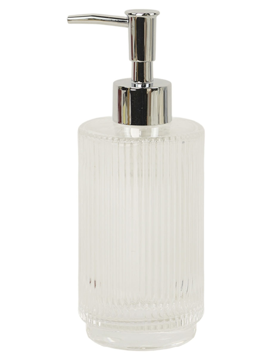 Dosificador jabon Ribbed de vidrio 3