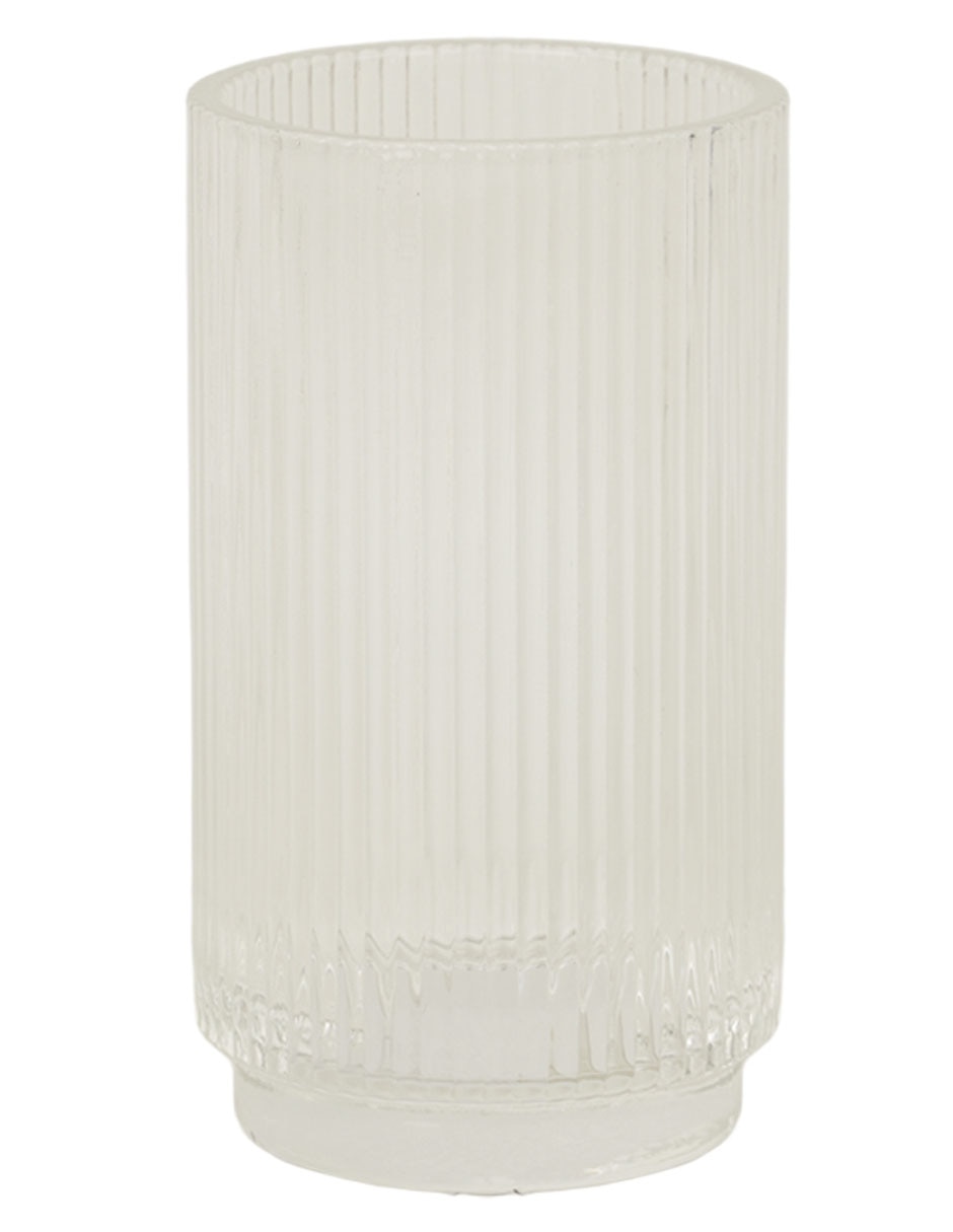 Vaso de baño Ribbed de vidrio 3