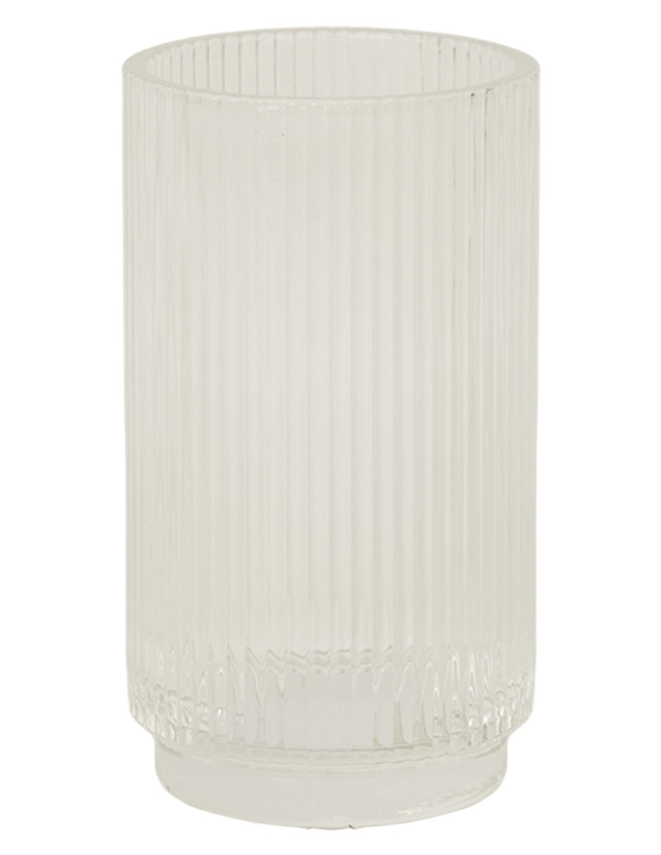 Vaso de baño Ribbed de vidrio 4