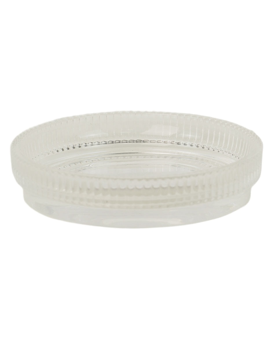 Jabonera Ribbed de vidrio 2