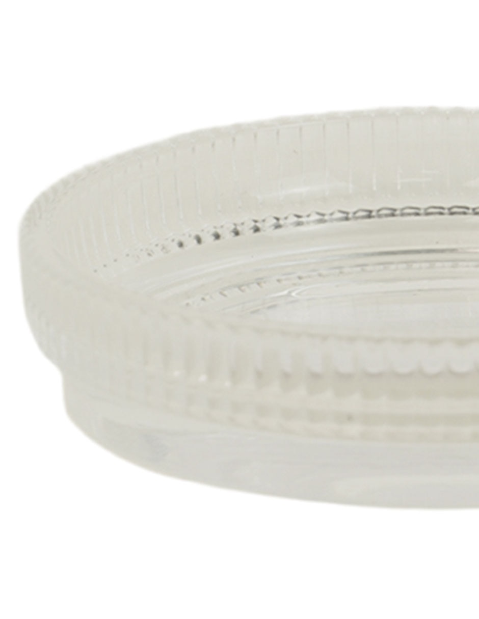 Jabonera Ribbed de vidrio 4