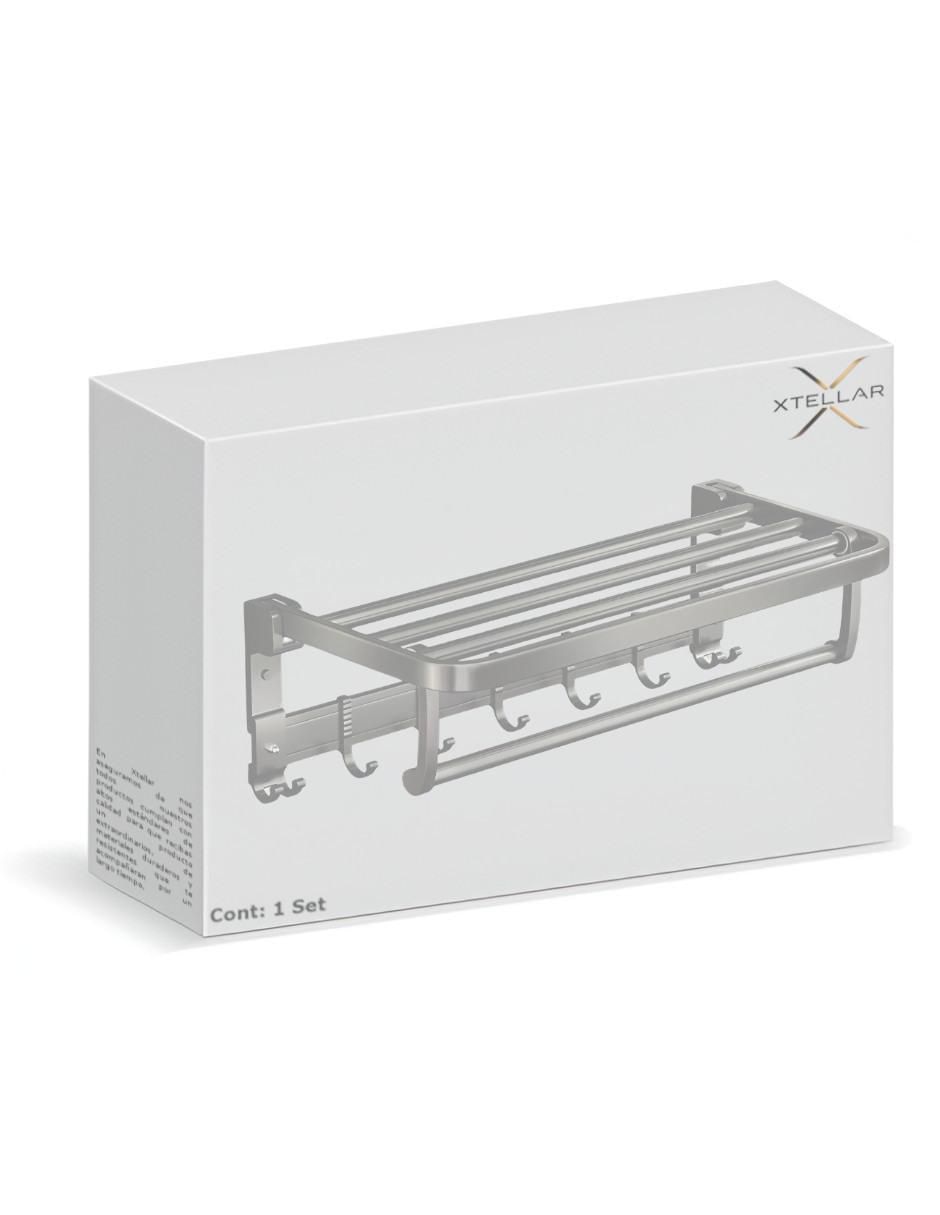 Toallero de pared de acero inoxidable 4