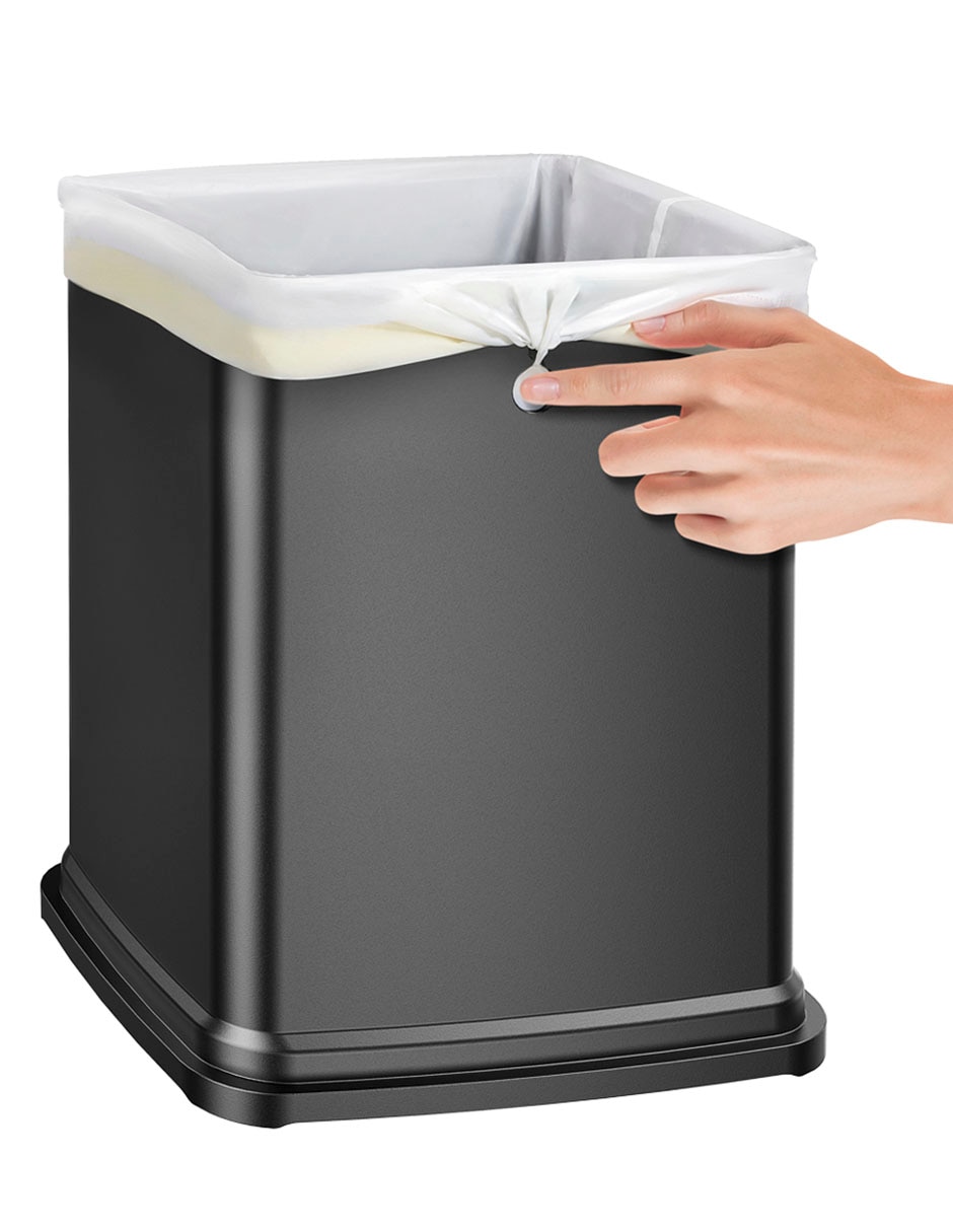 BOTE DE BASURA LAGUNA, 7 L, PLATEADO EK