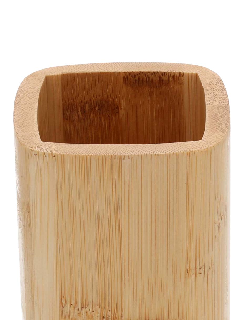 Vaso de baño de bambú 6