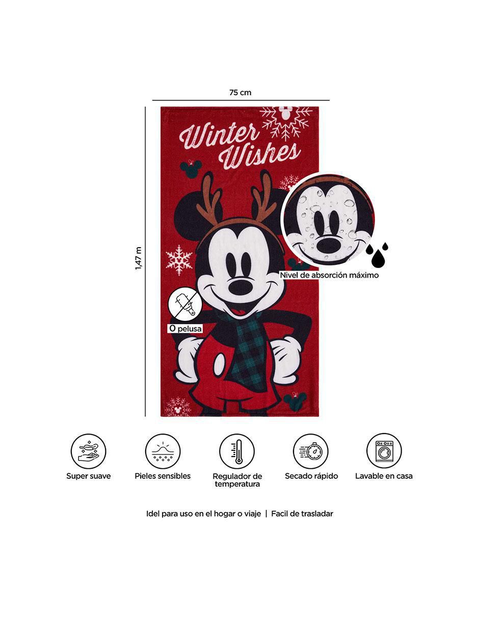 Toalla para baño Mickey de poliéster infantil 7