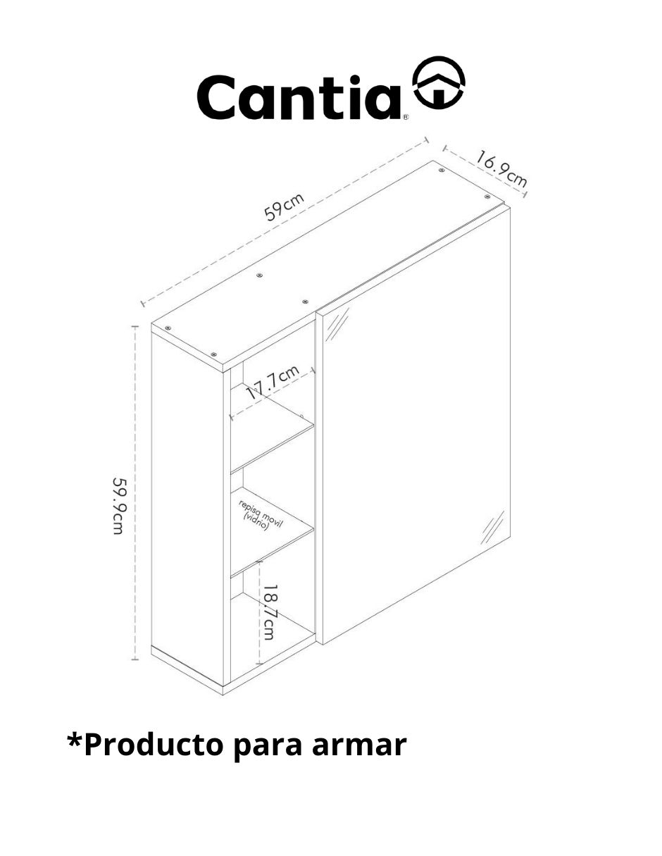 Mueble para baño MDF 6