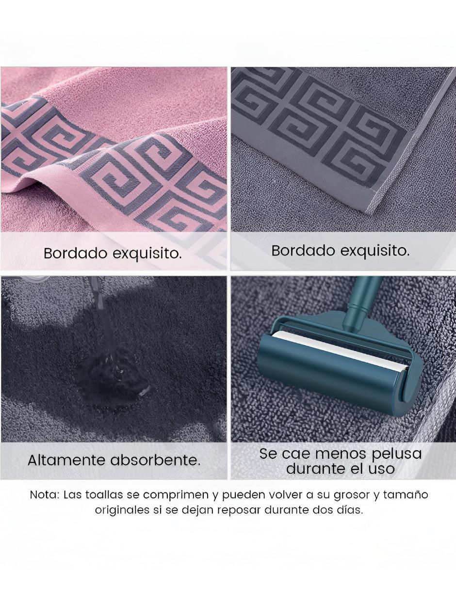 Set de toallas de algodón 4