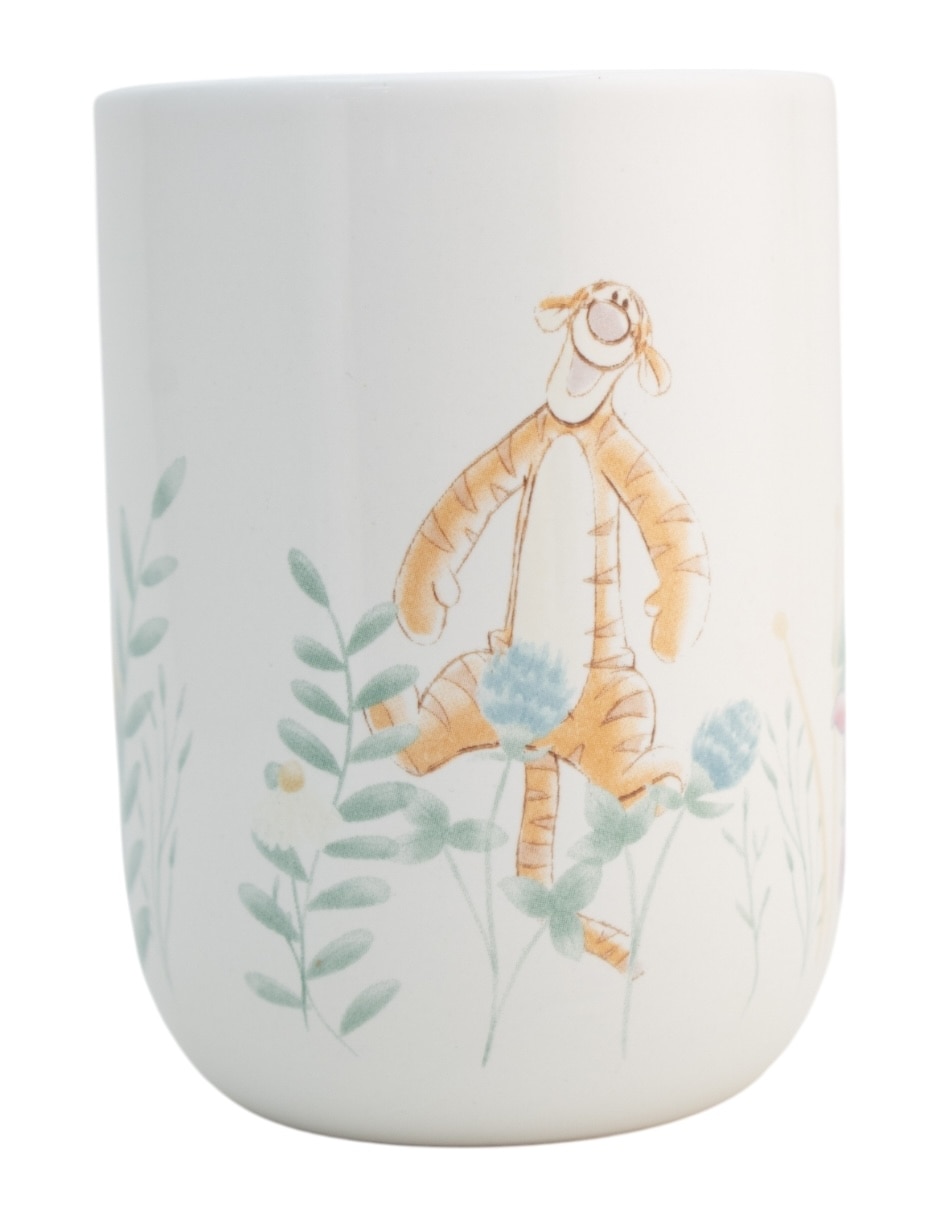 Dosificador jabón convencional + vaso de Winnie Pooh de cerámica 2
