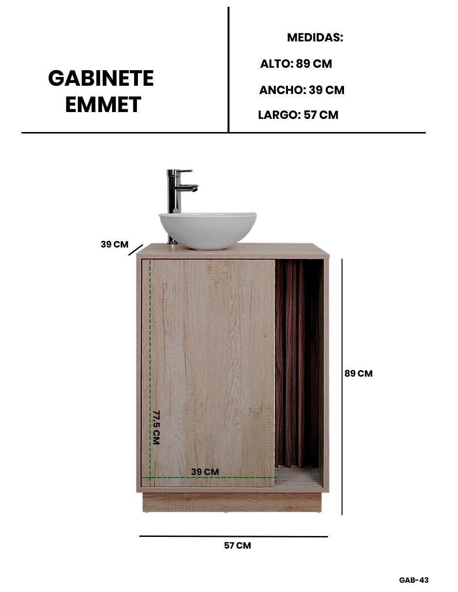 Mueble para baño decomobil emmet mdf